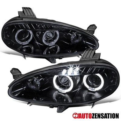 Fit 2001-2005 Mazda Miata MX5 Black Smoke LED Halo Projector Headlights Headlamp - Image 1 of 4