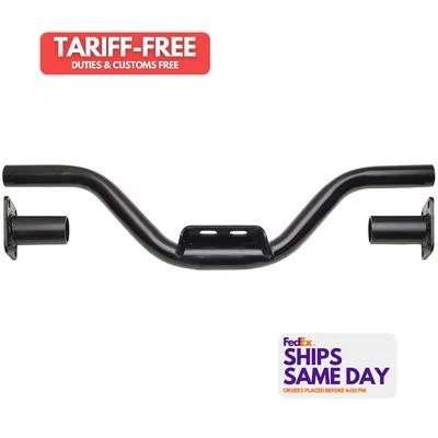 Trans-Dapt 9424, One Black Steel Transmission Crossmember 6In Drop Universal  - Image 1 of 4