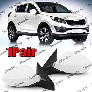 For KIA Sportage R 2011 2012-2016 LH&RH side Door Rearview Mirror White 3Pin - Picture 1 of 4