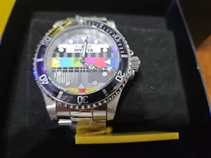 Invicta Herren 40mm Pop Art mehrfarbiges Zifferblatt Quarz 200m silberfarben Uhr $ 199 - Bild 1 von 6
