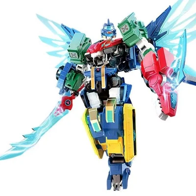 Quantum Heroes Dinoster Guardians Metatron Alpha Transform Robot Black Figure  - Image 1 of 4