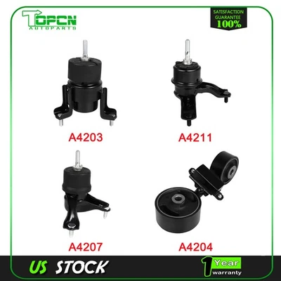 Set of 4 Engine Motor&Trans Mount For 2002-2006 Toyota Camry A4204 A4207 - Image 1 of 4