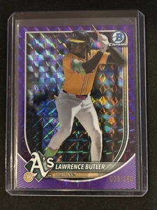 🔥Lawrence Butler 2025 Bowman Chrome #65 Purple Geometric 038/250 Athletics - Picture 1 of 3