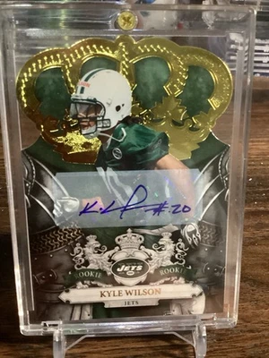 Kyle Wilson Rookie Autographed Gold Football Card. 22/25 - Image 1 of 2