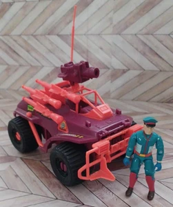 Street Fighter II Crimson Cruiser M Bison G.I. 1993 vintage Joe Hasbro 100% COMPLETO - Foto 1 di 11