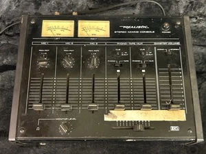 Realistic Mixer 32-1200A Stereo Mixing Console Tested, Powers On Vintage 1980s - Picture 1 of 11