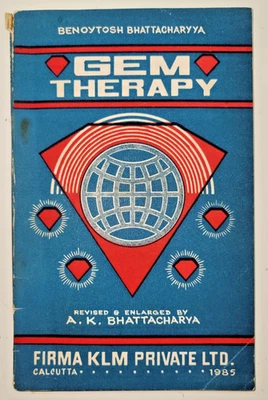 GEM THERAPY  Benoytosh Bhattacharyya 1985 Ayurvedic Healing Medicine India - Imagem 1 de 4