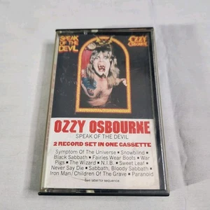 Vintage Ozzy Ozbourne - Speak Of The Devil 1982 Cassette Tape CBS Jet Records - Picture 1 of 3