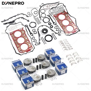 Engine Rebuild Pistons Gaskets Overhaul Kit For Porsche Macan Panamera S 3.0T V6 - Picture 1 of 7