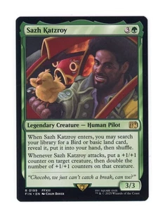 Sazh Katzroy R 0199 Regular Final Fantasy Magic the gathering MTG Card Eng NM - Picture 1 of 2