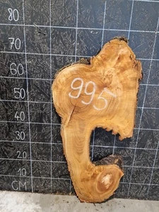 LIVE EDGE CHERRY SLAB KILN DRIED HARDWOOD CRAFT (995) 760x130-310 x30mm - Picture 1 of 10