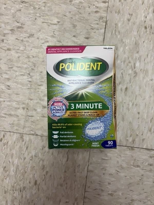 Tabletas Polident 3 Minutos 90 Exp 11/27+ - Leer Descripción (importante para envío) Foto 1 de 3