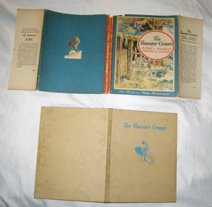 The Rooster Crows : A Book of American Rhymes and Jingles - HC VG in DJ 1945 - Imagen 1 de 1