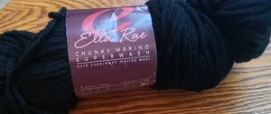 ELLA RAE Chunky Merino Superwash Yarn Color Black 3.52oz 100 gr 136 yds - Picture 1 of 4