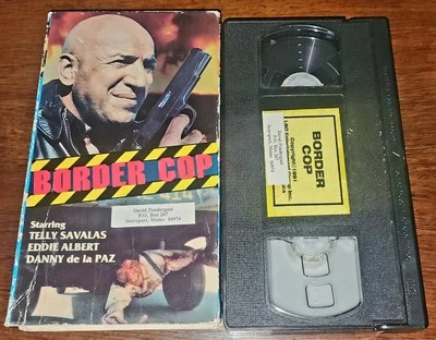 Border Cop (1980) VHS RARE Telly Savalas Danny De La Paz SP Tape Standard Play - Image 1 of 2