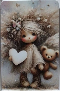 Swap cards Modern playing card back Cute Angel - Picture 1 of 1