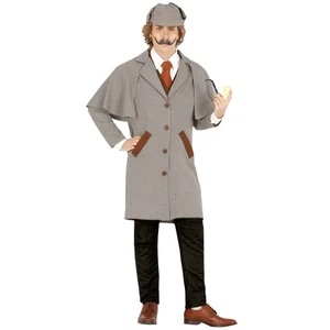 Sherlock Holmes Kostüm Ermittler Detektiv Kostüm Agent Outfit Schnüffler M 48/50 - Bild 1 von 2