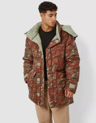 The North Face 77 Brooks Range Parka Puffer Jacket Glacier Print Size: Small - Image 1 of 4