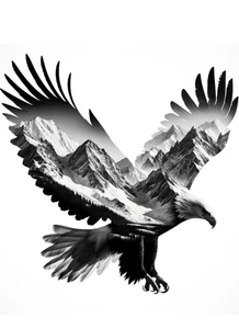 Eagle car vinyl Sticker waterproof and uv resistant up to 10 years 8x11 - Picture 1 of 2