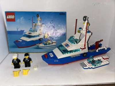 Vintage LEGO Nautica Coastal Cutter 6353, Instruction Manual, Figures, Complete - Image 1 of 4