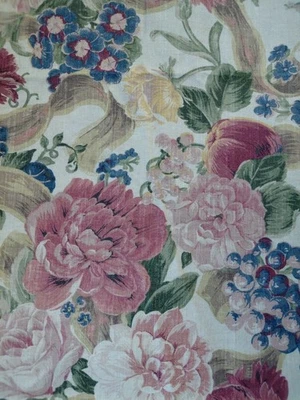 De Colección Tela Anju Decoración Floral Tapicería Bloomguard 2.5 Yardas Suave Botánico Foto 1 de 4