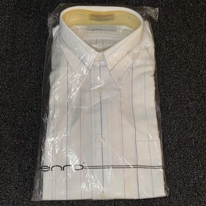 Vintage 80er Enro Blended Oxford mehrfarbige Streifen Medium 15,5 33 Einzelnaht  - Bild 1 von 5