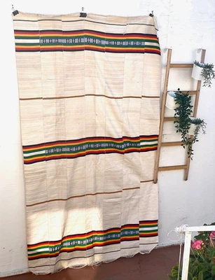 Beige Multi Colors Fulani Throw/Blanket/African Collectible Textile - Image 1 of 4