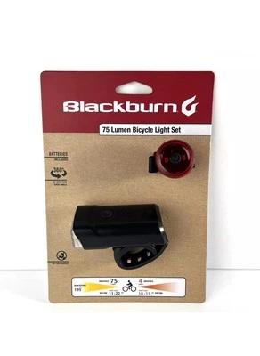 Blackburn Black Dayblazer Waterproof 75 Lumens Front & Rear Bicycle Light Set - Image 1 of 4