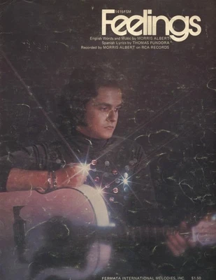 "Feelings" recorded by Morris Albert - Sheet Music - 1974, 1975 - Image 1 of 2