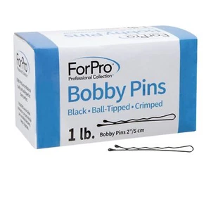 Bobby Pins 400 Stück ca. schwarz 2" L Kugelspitze gekräuselt rutschfest beschädigt... - Bild 1 von 7