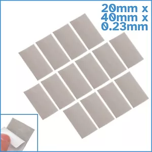 14pcs 20 x 40mm Silicone Based Thermal Interface Sheet Adhesive Conductive Tape - Picture 1 of 4