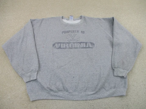 Virginia Cavaliers Sweater Adult 2XL XXL Gray Blue Football Sweatshirt Men A15 * Cover