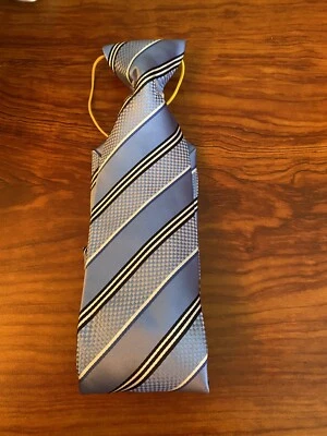 Croft And Barrow Mens Neck Tie Unworn Blue Striped 100% Polyester - Image 1 of 4