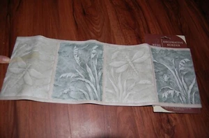 Discontinued Home Trends Lot of 4 Wallpaper Border Dragonfly Leaf Fossil 20 yard - Picture 1 of 3