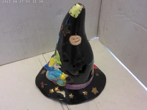 Halloween Hexenmütze Kerzenhalter Keramik - Bild 1 von 4