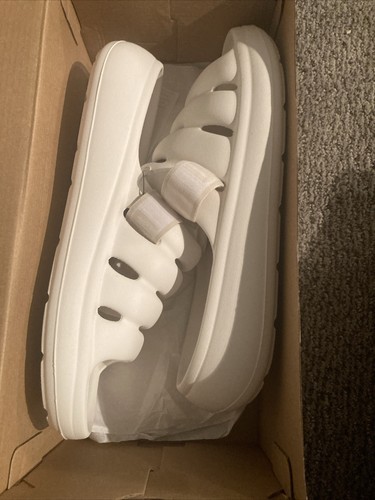 Sandali Ugg donna sportivi Yeah bianchi taglia US 10 nuovi con scatola slide