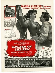 Rulers Of The Sea Douglas Fairbanks Jr 1939 Vintage Movie Promo Print Ad - Picture 1 of 1