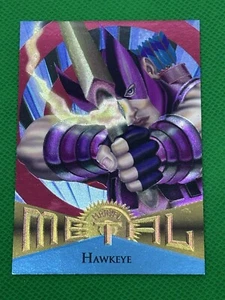 1995 Fleer Marvel Metal Silver Flasher Hawkeye #22 - Picture 1 of 4