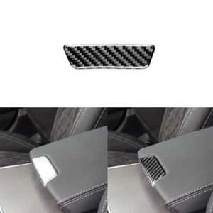 Real Carbon Fiber Center Armrest Storage Cover Trim Fit For Audi A6 2019-2022 - Picture 1 of 6