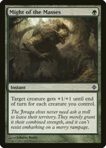 4 Might of the Masses 4x x4 - LP - Rise of the Eldrazi - SPARROW MAGIC mtg - Picture 1 of 1