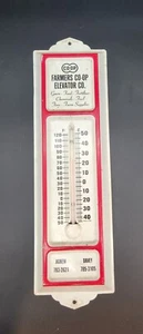 Farmers Coop Elevator Co Nebraska Advertise Thermometer Vintage - Picture 1 of 5
