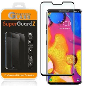 LG V50 ThinQ SuperGuardZ FULL COVER Tempered Glass Screen Protector Guard Shield - Picture 1 of 10