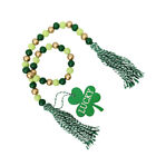 Wood Tassel Beads St Patricks Day Beaded Decor Paddys Decoration