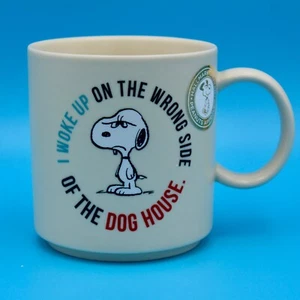 Snoopy Hallmark Coffee Mug "I woke up...." NWT Peanuts Vintage Looking - Picture 1 of 6