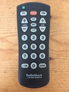 Vtg OEM Genuine Radio Shack 2-In-1 Cable TV Big Button Remote Control 15-1989 - Picture 1 of 7