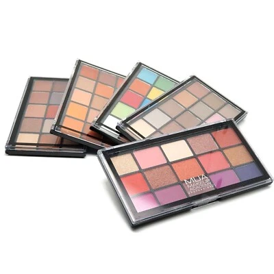 MUA MAKE UP ACADEMY Eyeshadow Palette 15 Shade Compact Professional Makeup Soft Silky Finish 12g MUA