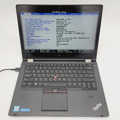 Lenovo ThinkPad Core i7-6500U 8GB RAM 256GB NVMe 14" 2 en 1 Táctil ***Arranque a la Bios Foto 1 de 4