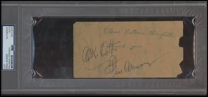 Paul Waner Signed Cut Autograph "Big Poison" Pirates HOF PSA/DNA Authentic Auto - Picture 1 of 2