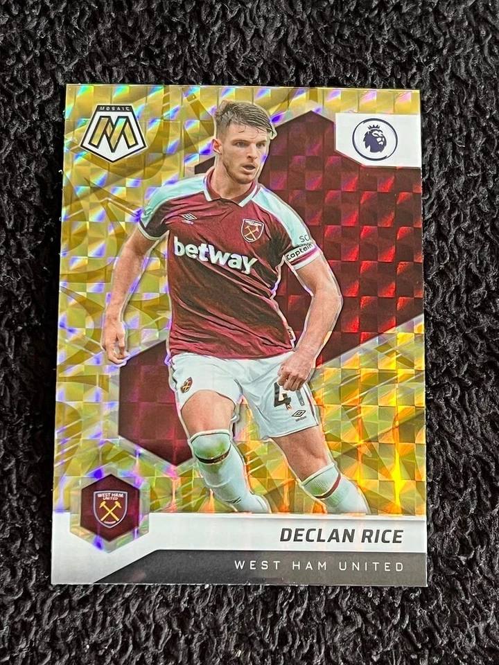2021-22 MOSAIC PREMIER LEAGUE REACTIVE GOLD DECLAN RICE WEST HAM UNITED - Image 1 of 1