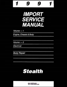 1991 Dodge Stealth Shop Service Repair Manual Book Engine Drivetrain Electrical - Picture 1 of 5